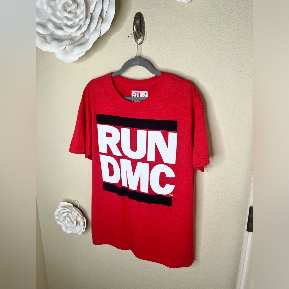 NTM: RUN DMC Red, White & Black Graphic Retro Unisex Style T-Shirt Sz L - Picture 6 of 13